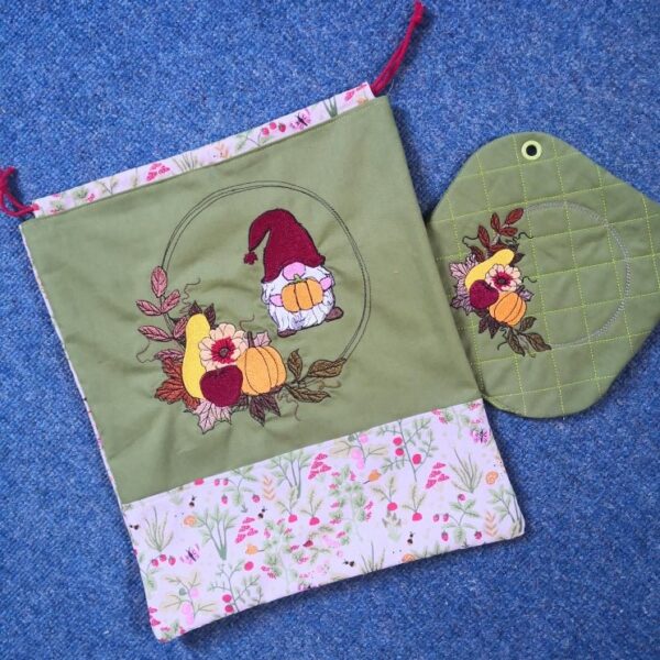 Stickdatei Herbstrahmen