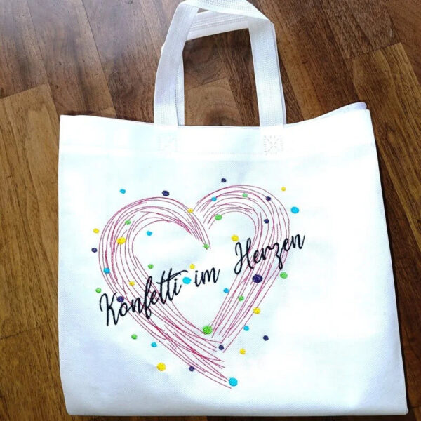 Stickdatei Konfetti im Herzen