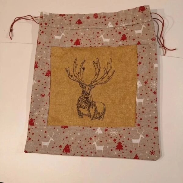 Stickdatei Hirsch Scribble