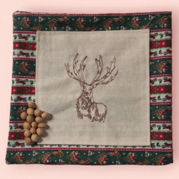 Stickdatei Hirsch Scribble