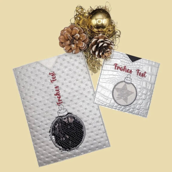 ITH Stickdatei Hülle Weihnachtskugel