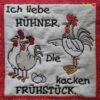 Stickdatei Hühnerbande - Lustige Hühner mit Sprüchen