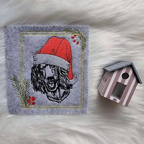 Stickdatei Hund Westie Nikolaus Kritzel