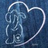 Stickdatei Hund mit Herz