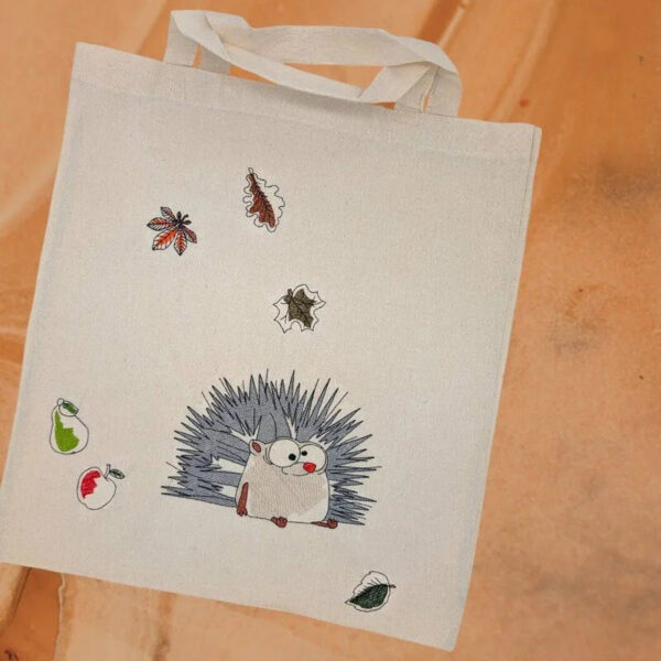 Stickdatei Herbstmotive Igel und mehr
