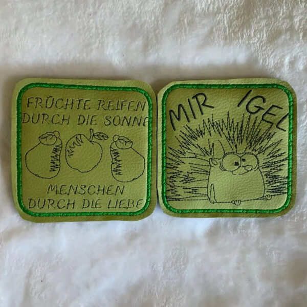 Stickdatei Herbstmotive Igel und mehr