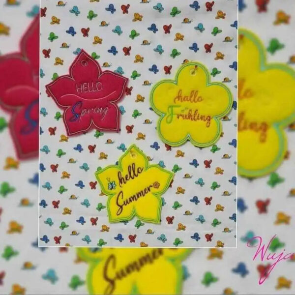 ITH Stickdatei Blumen- / Sonnenhaenger