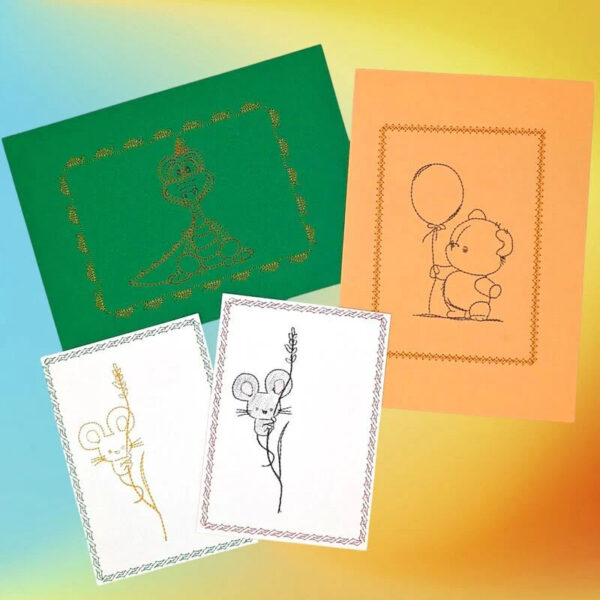 Stickdatei Kartendesigns Bundle alle Anlässe