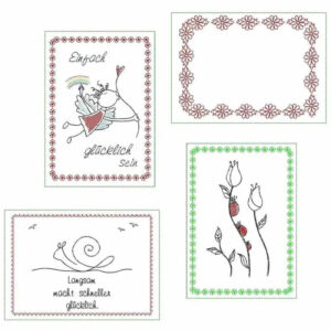 Stickdatei Kartendesigns Neutral