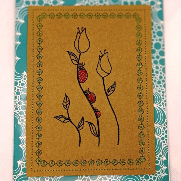 Stickdatei Kartendesigns Neutral