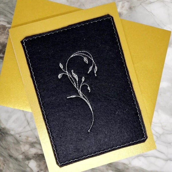 Stickdatei Kartendesigns Trauer