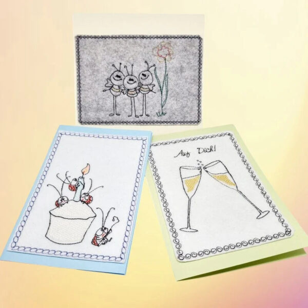 Stickdatei Kartendesigns Bundle alle Anlässe