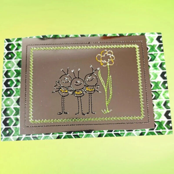 Stickdatei Kartendesigns Geburtstag