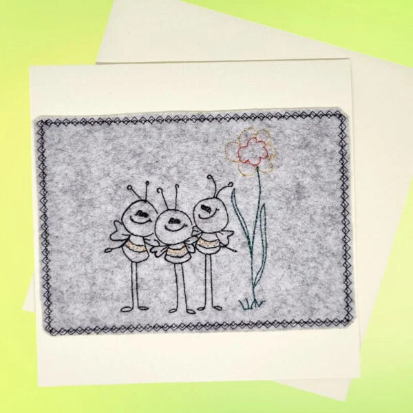 Stickdatei Kartendesigns Geburtstag