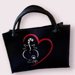 Stickdatei Katze mit Herz