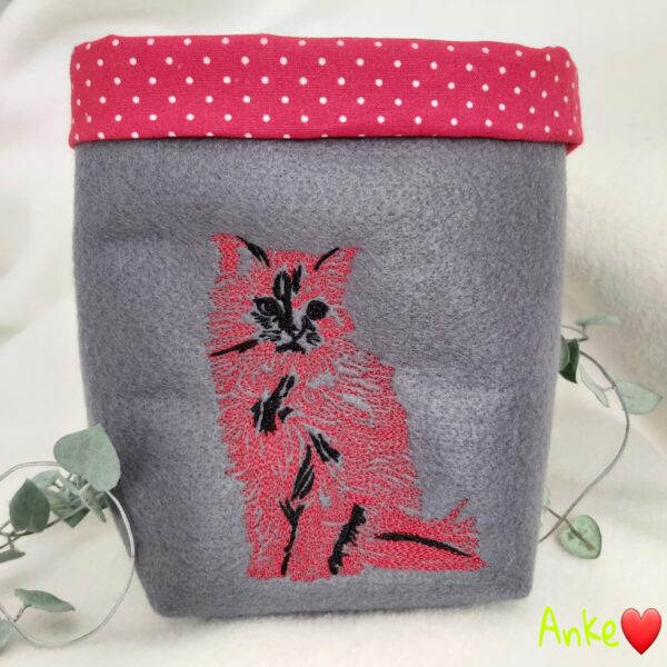 Stickdatei Katze Scribble