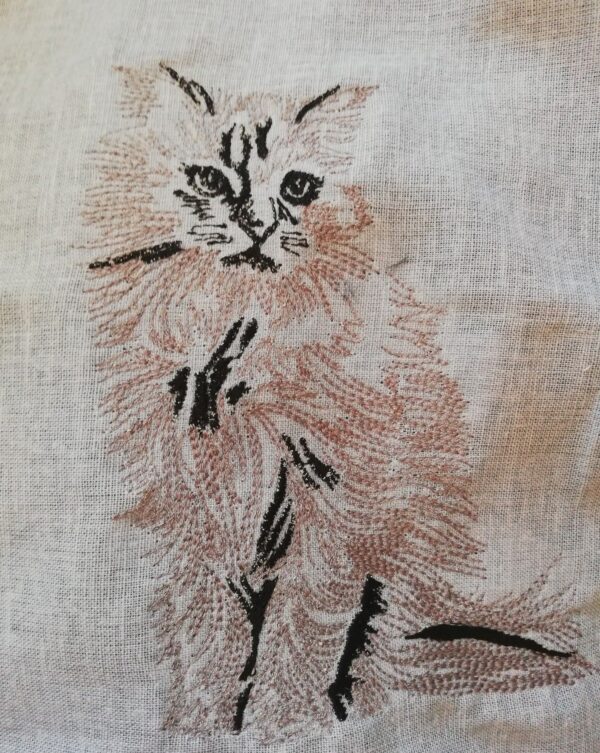 Stickdatei Katze Scribble