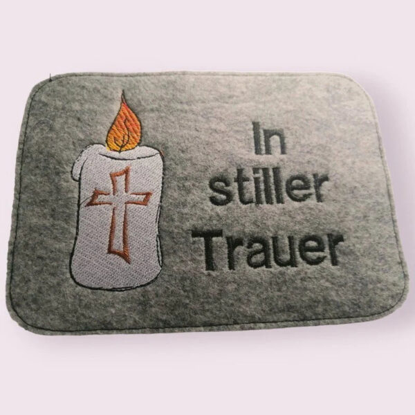 Stickdatei Applikation Kerze