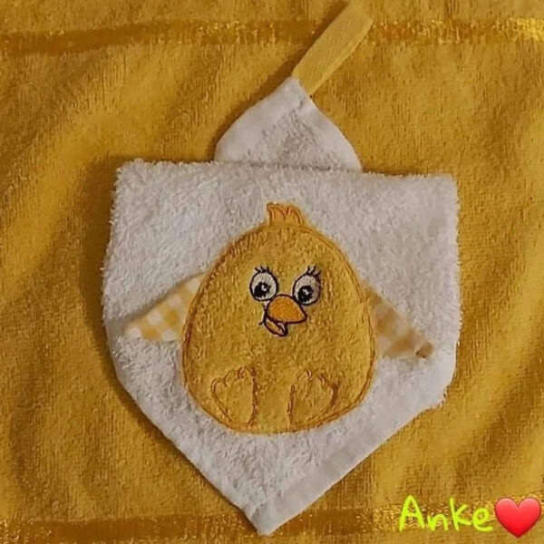 Stickdatei Küken Kiki Kuschelküken Applikationsdatei
