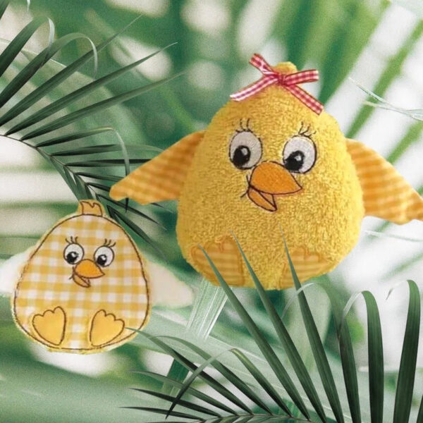 Stickdatei Küken Kiki Kuschelküken Applikationsdatei