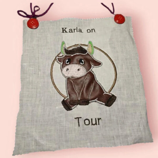 Stickdatei Kuh Applikation Elsa