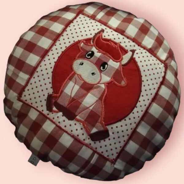 Stickdatei Kuh Applikation Elsa