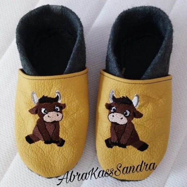 Stickdatei Kuh Elsa – Süße Kuh Vollstick für Babypuschen & mehr | stiXXie