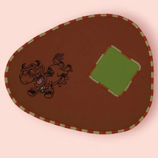 Stickdatei Kuh mit Spruch