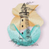 Stickdatei Leuchtturm Vintage