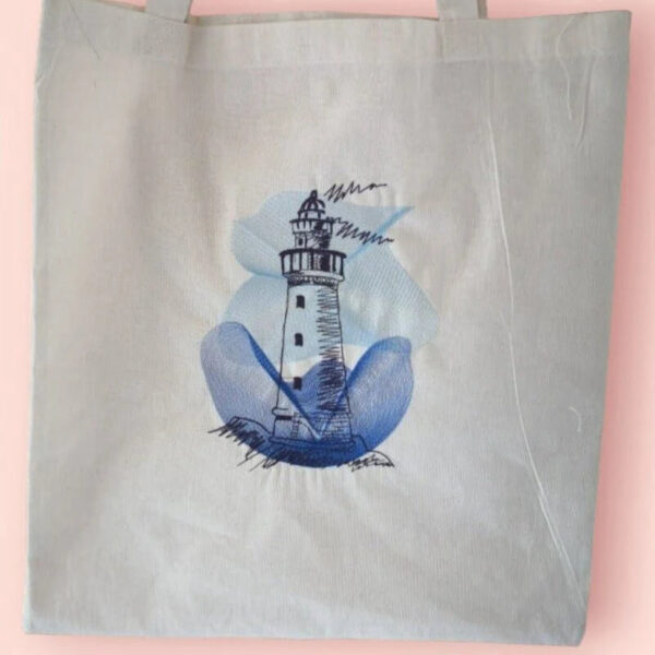 Stickdatei Leuchtturm Vintage