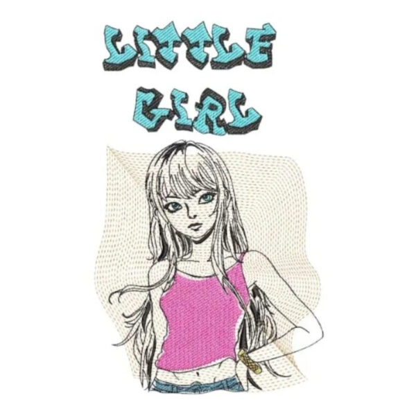 Stickdatei Little Girl