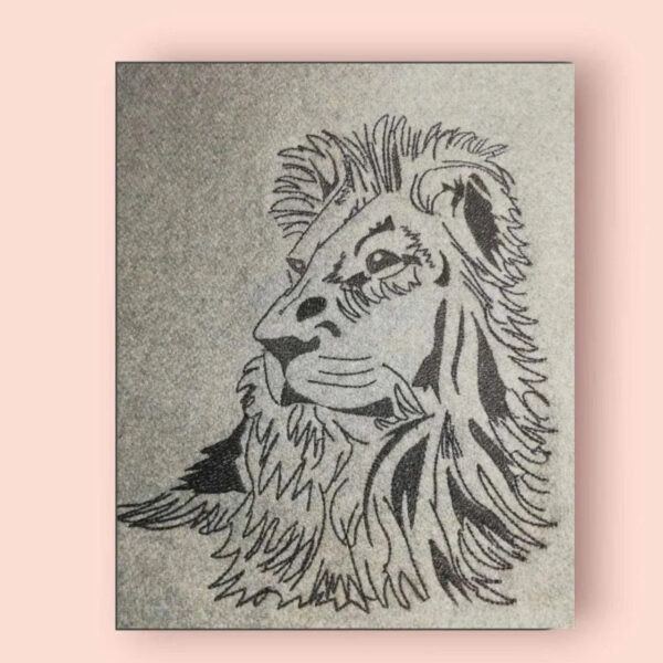 Stickdatei Löwe Scribble