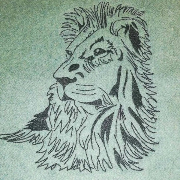 Stickdatei Löwe Scribble