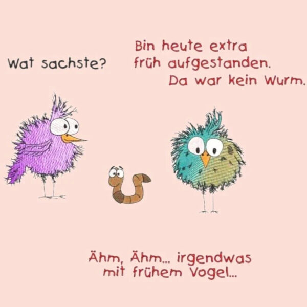 Stickdatei Lustige Vögel – 9 Motive Vollstick