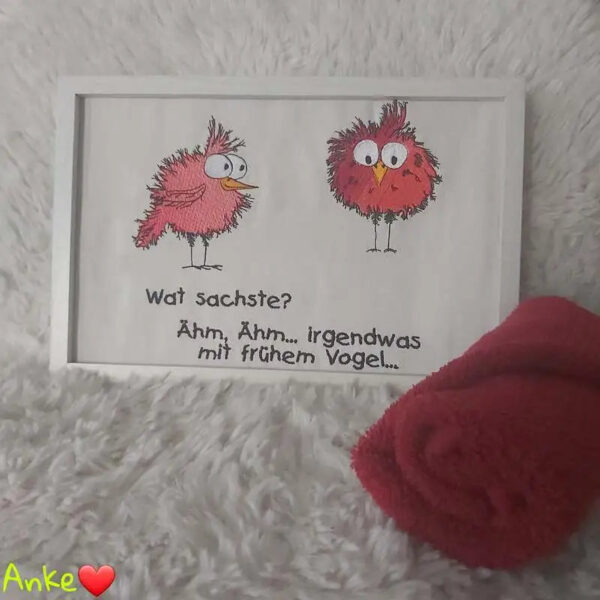 Stickdatei Lustige Vögel – 9 Motive Vollstick