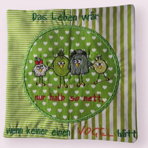 Stickdatei Vogel lustige Vogelfamilie stiXX Vol. 2 mit Spruch