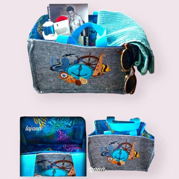 Stickdatei Maritim Nautical – Vintage-Style mit Teilapplikation | stiXXie