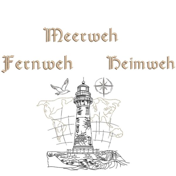 Stickdatei Maritim Vintage