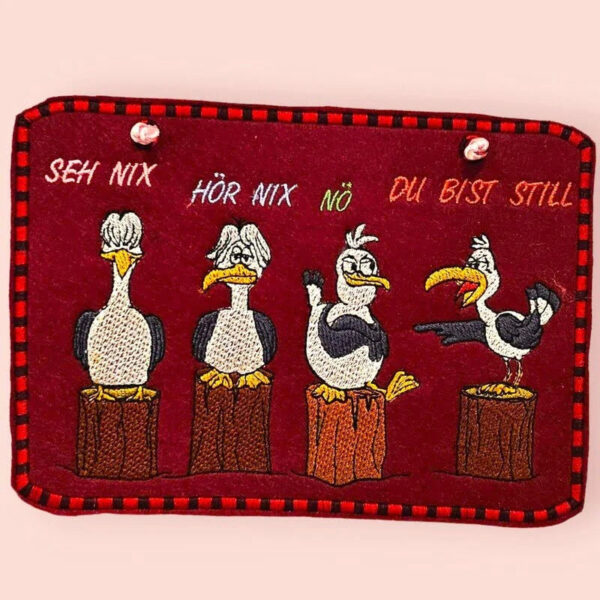 Stickdatei lustige Möwe Carlo and friends