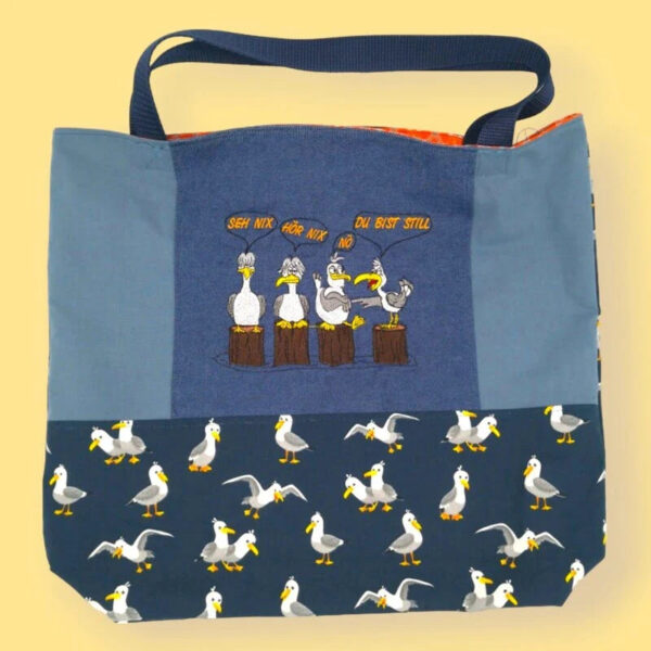 Stickdatei lustige Möwe Carlo and friends