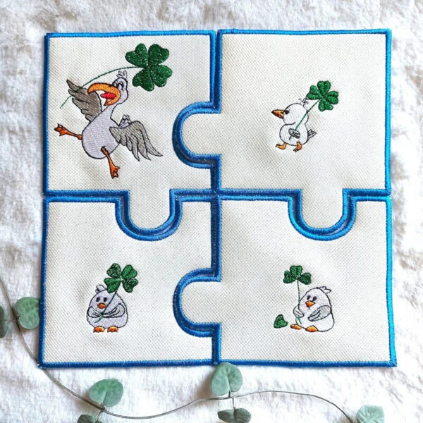 ITH Stickdatei Möwe Carlo im Glück