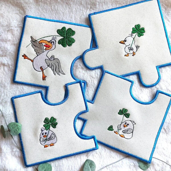 ITH Stickdatei Möwe Carlo im Glück