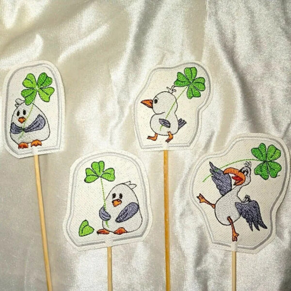 ITH Stickdatei Möwe Carlo im Glück