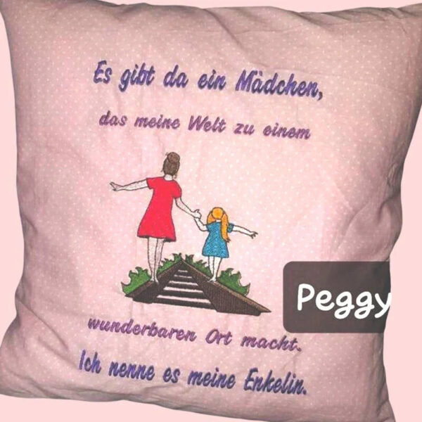 Stickdatei Mutter und Tochter oder Sohn