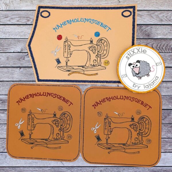 Stickdatei Näherholungsgebiet - Nähmaschine mit Spruch