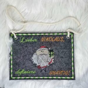 Stickdatei Nikolaus Unartig