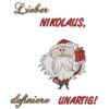 Stickdatei Nikolaus Unartig