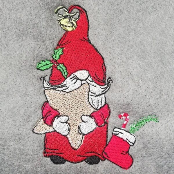 Wichtel Stickdatei Nikolaus mit Spruch