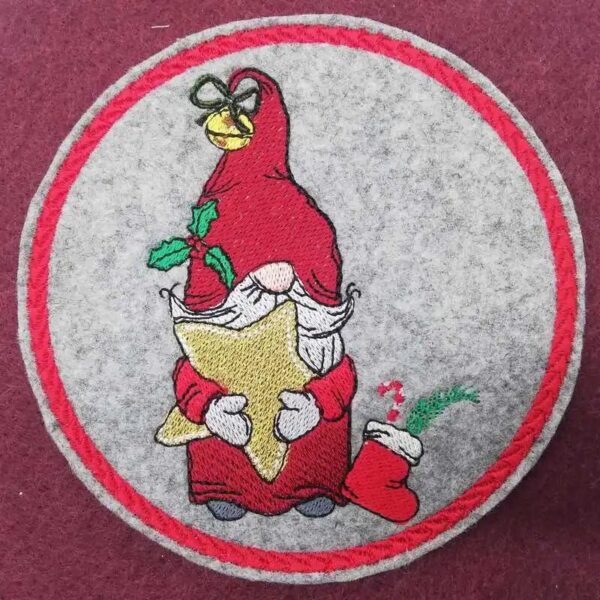 Wichtel Stickdatei Nikolaus mit Spruch