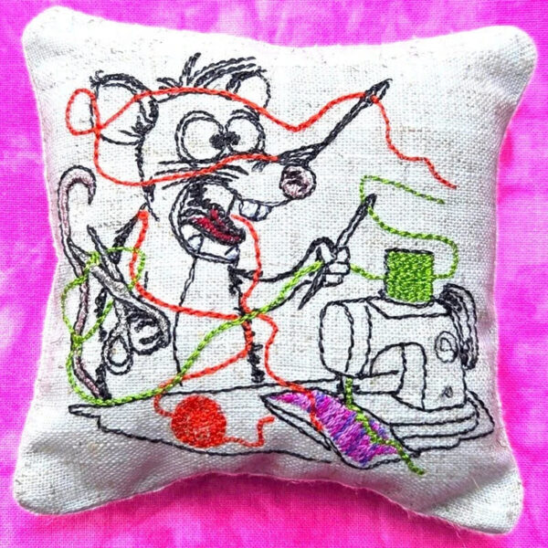 Stickdatei Pech-Ratte